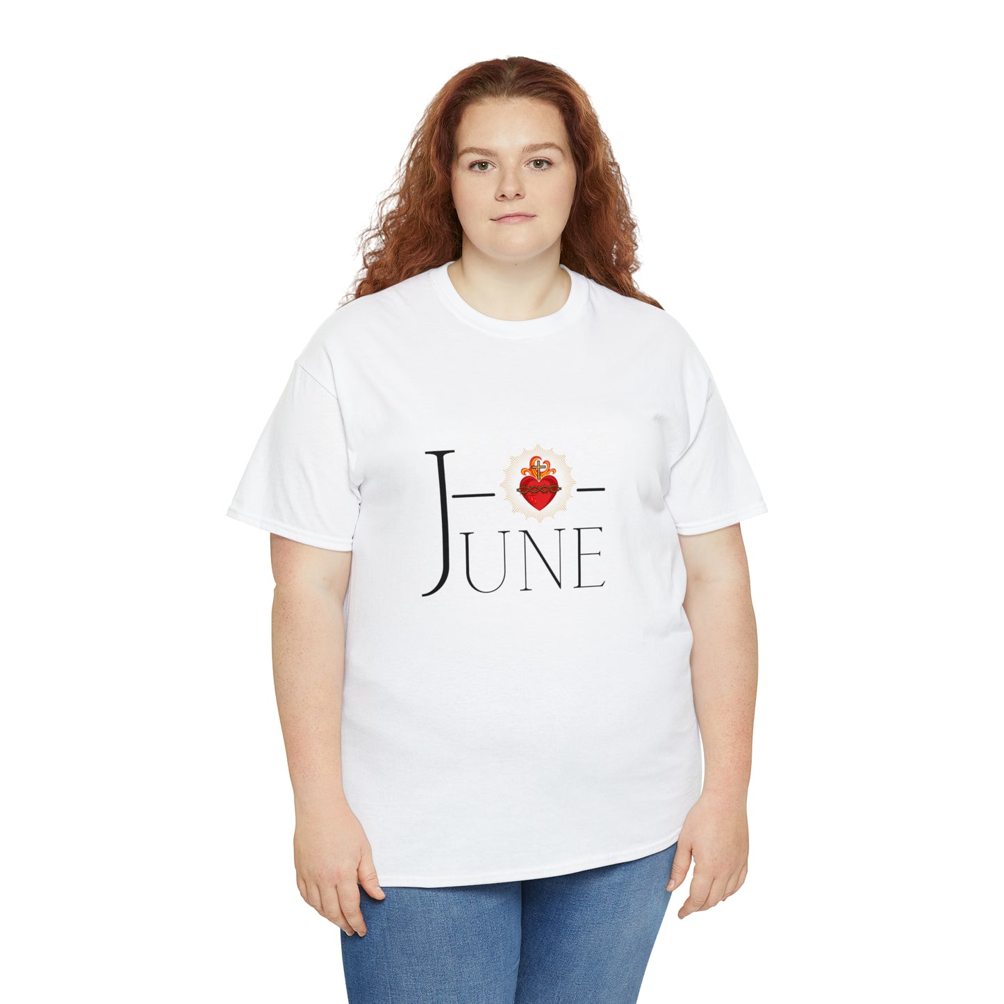 JUNE Sacred Heart - Unisex Heavy Cotton Tee