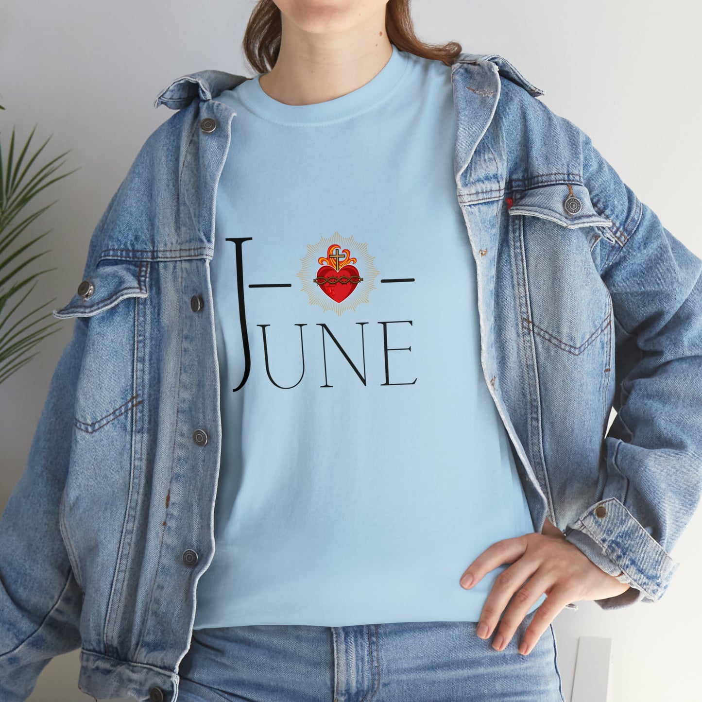 JUNE Sacred Heart - Unisex Heavy Cotton Tee