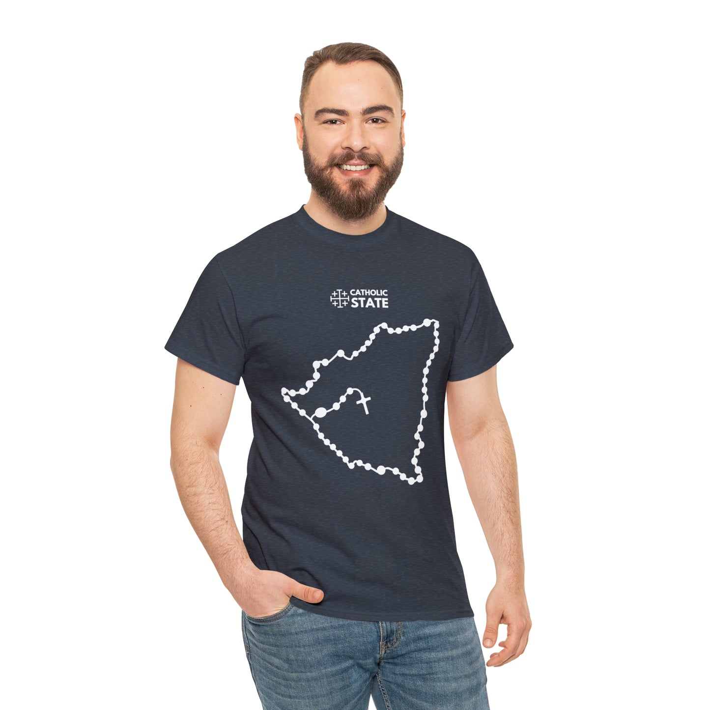 Catholic State Nicaragua - Unisex Heavy Cotton Tee