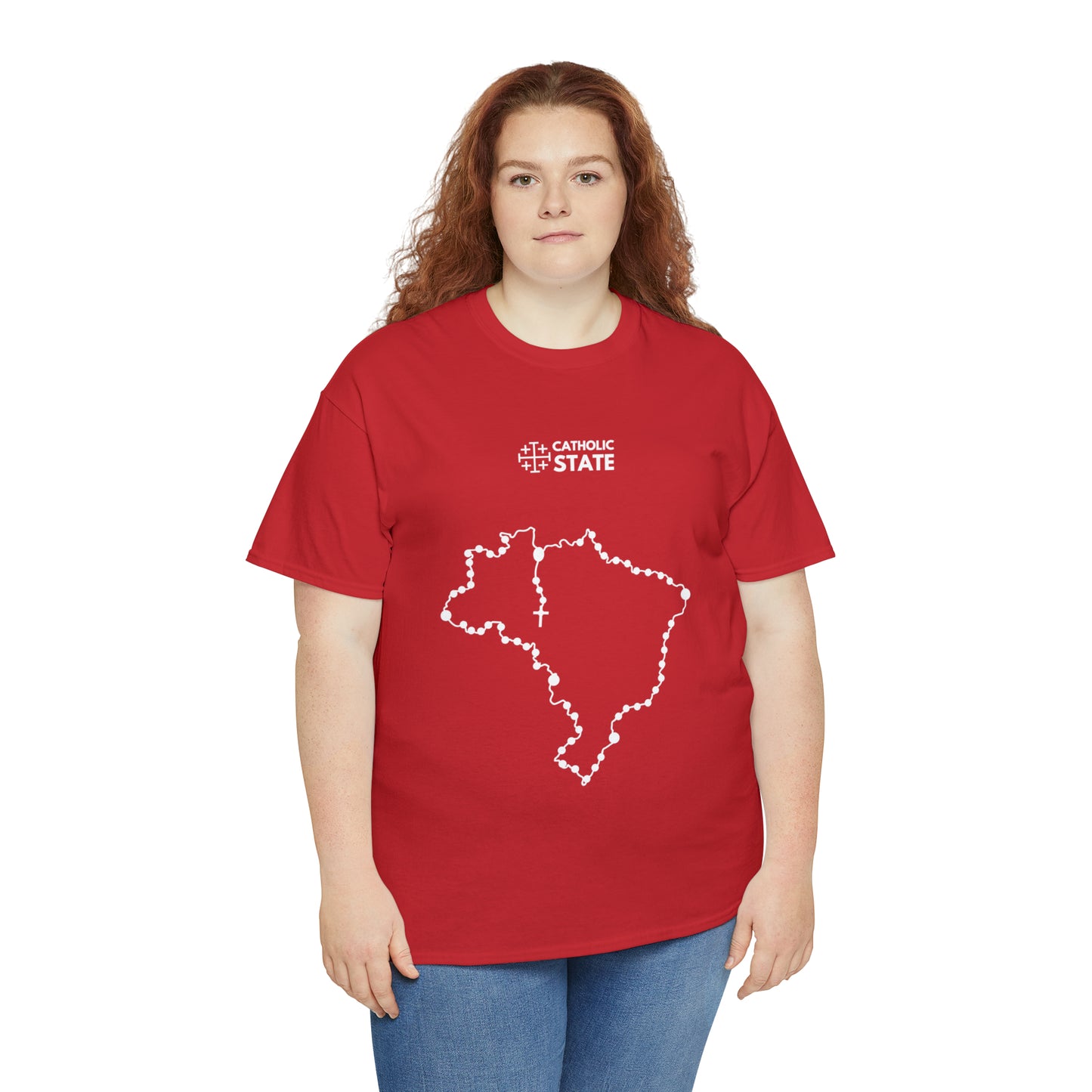 Catholic State Brasil - Unisex Heavy Cotton Tee