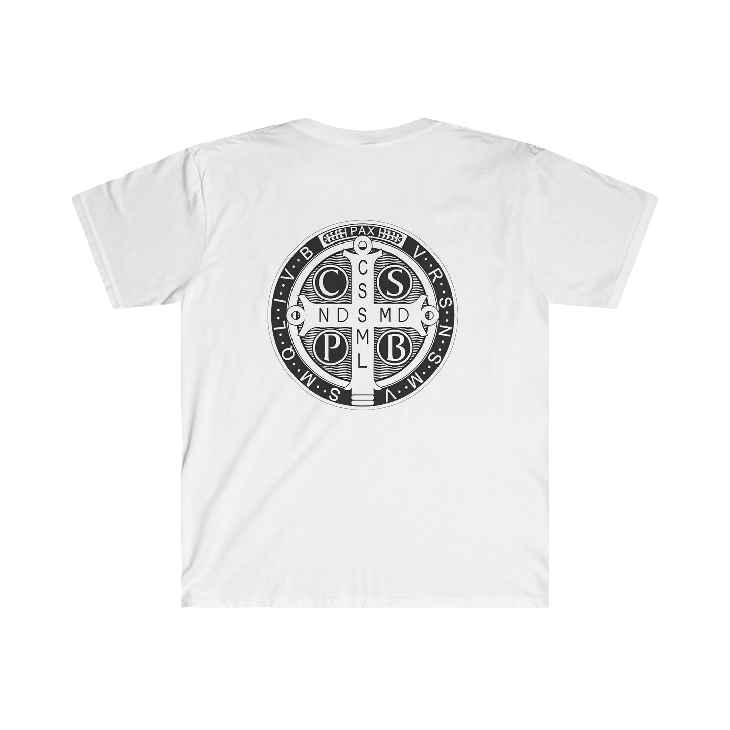 Saint Benedict Medal Unisex Softstyle T-Shirt