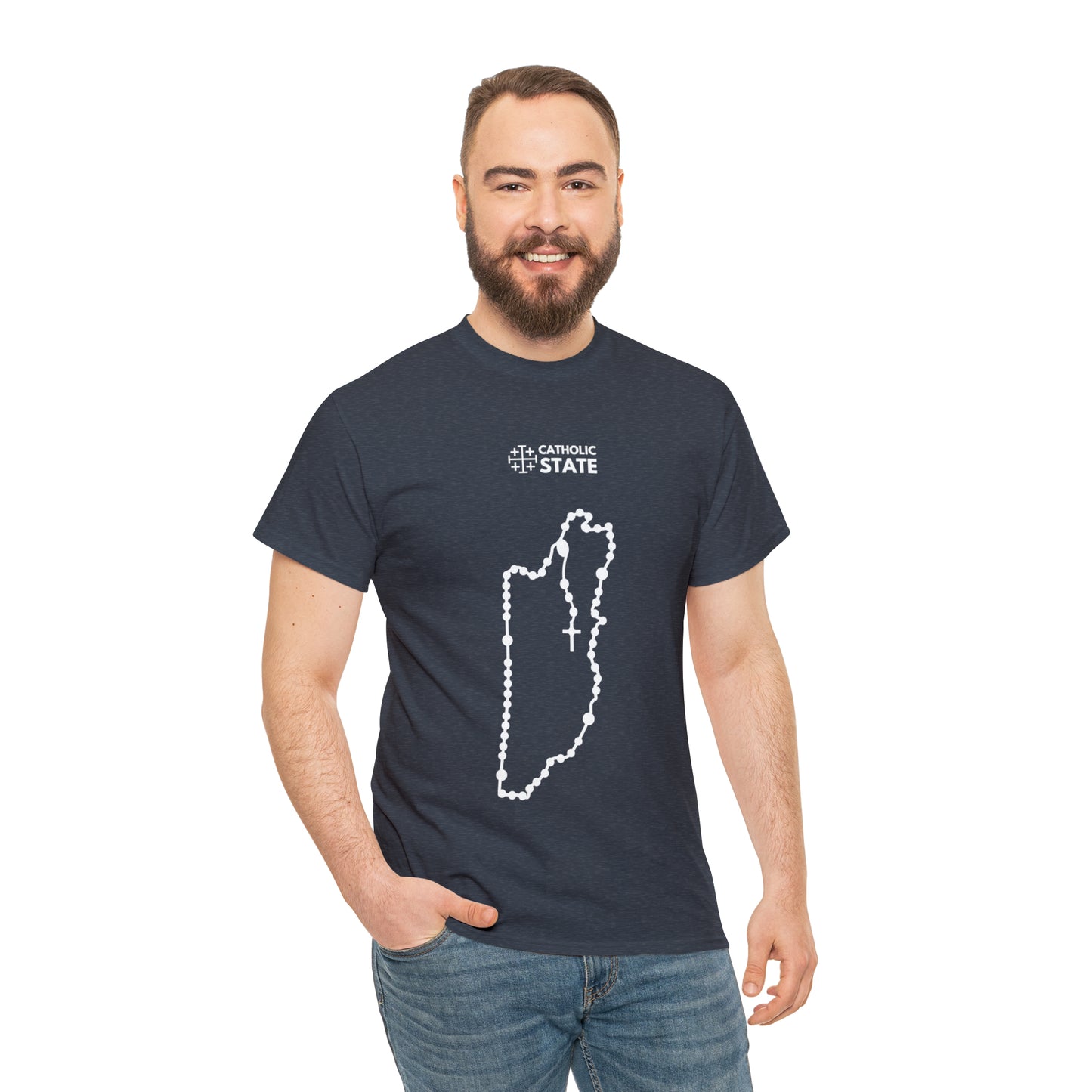 Catholic State Belice - Unisex Heavy Cotton Tee