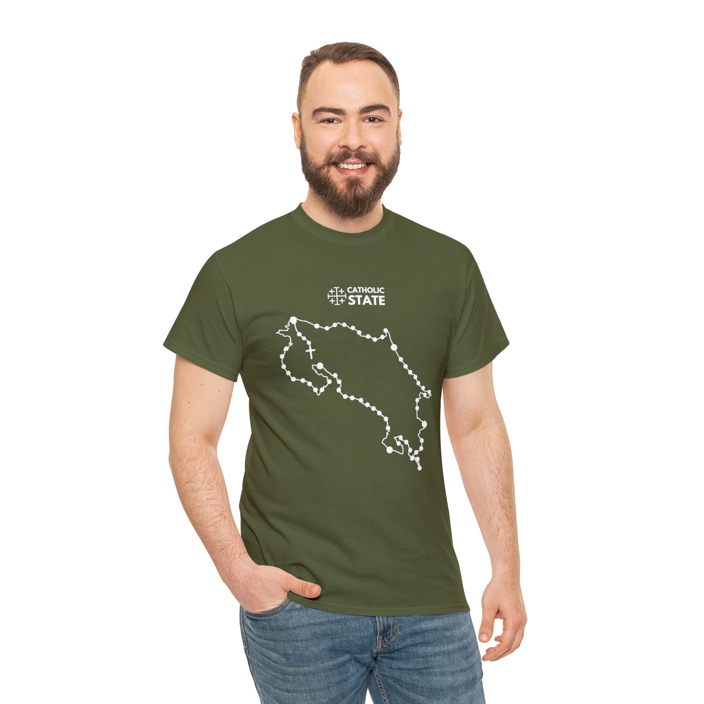 Catholic State Costa Rica - Unisex Heavy Cotton Tee
