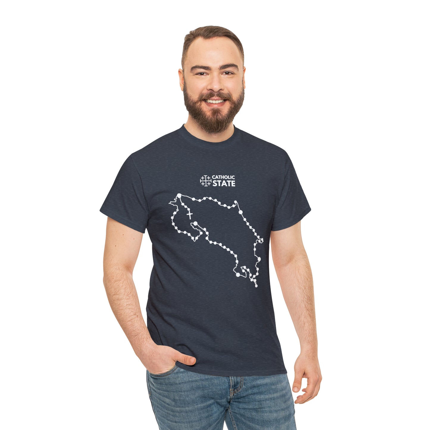 Catholic State Costa Rica - Unisex Heavy Cotton Tee
