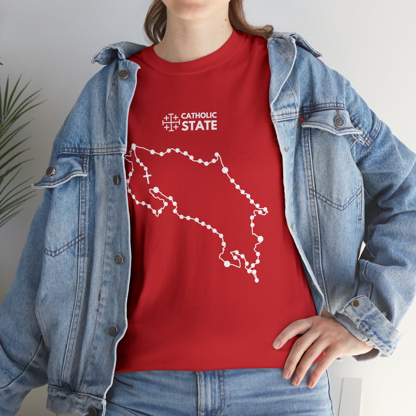 Catholic State Costa Rica - Unisex Heavy Cotton Tee