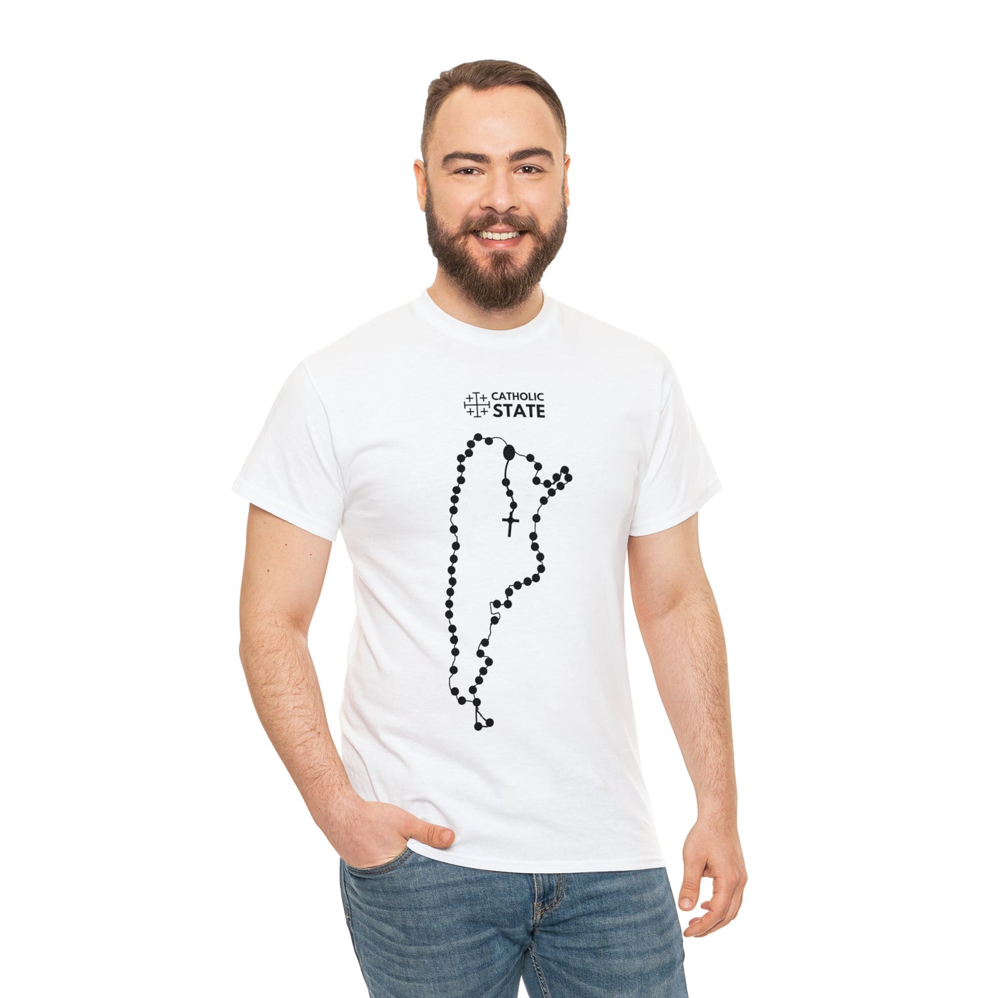Catholic State Argentina - Unisex Heavy Cotton Tee