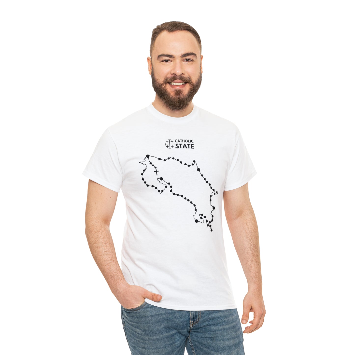 Catholic State Costa Rica - Unisex Heavy Cotton Tee