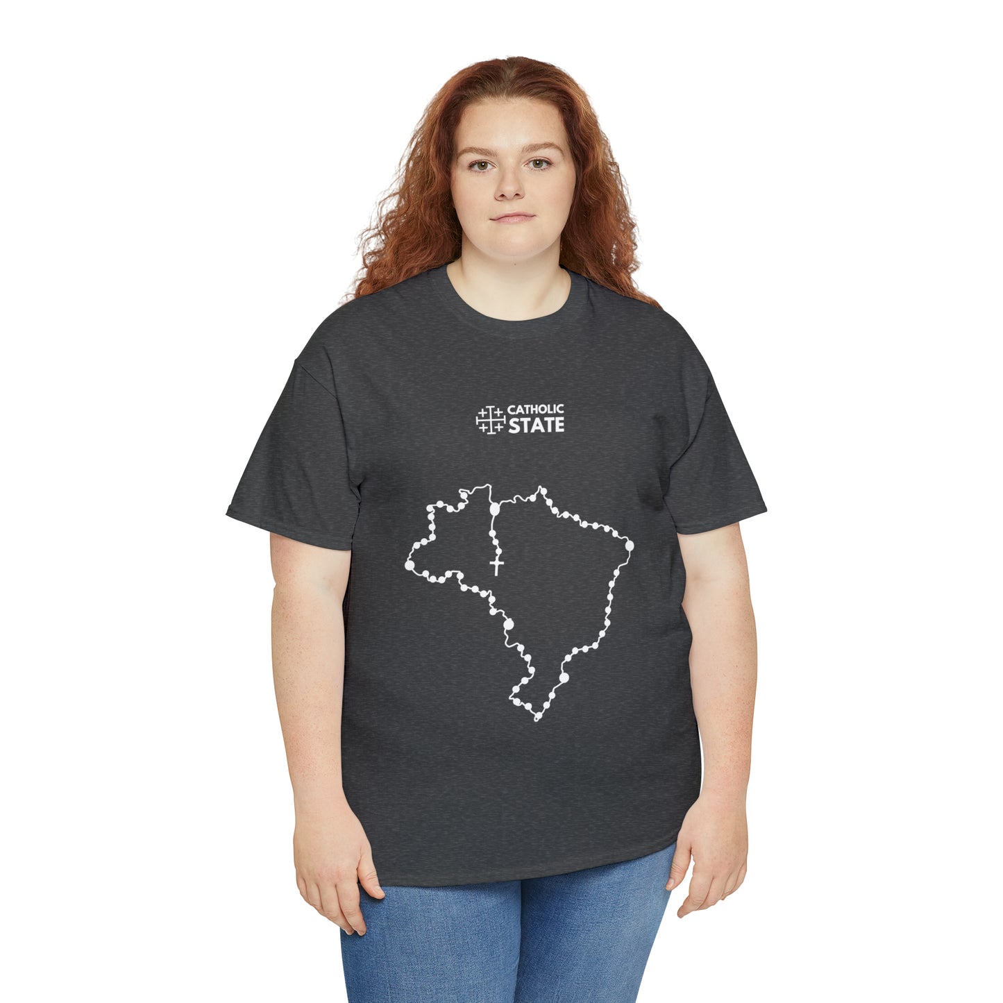 Catholic State Brasil - Unisex Heavy Cotton Tee