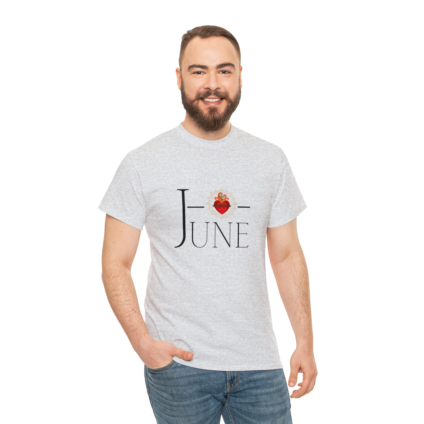JUNE Sacred Heart - Unisex Heavy Cotton Tee