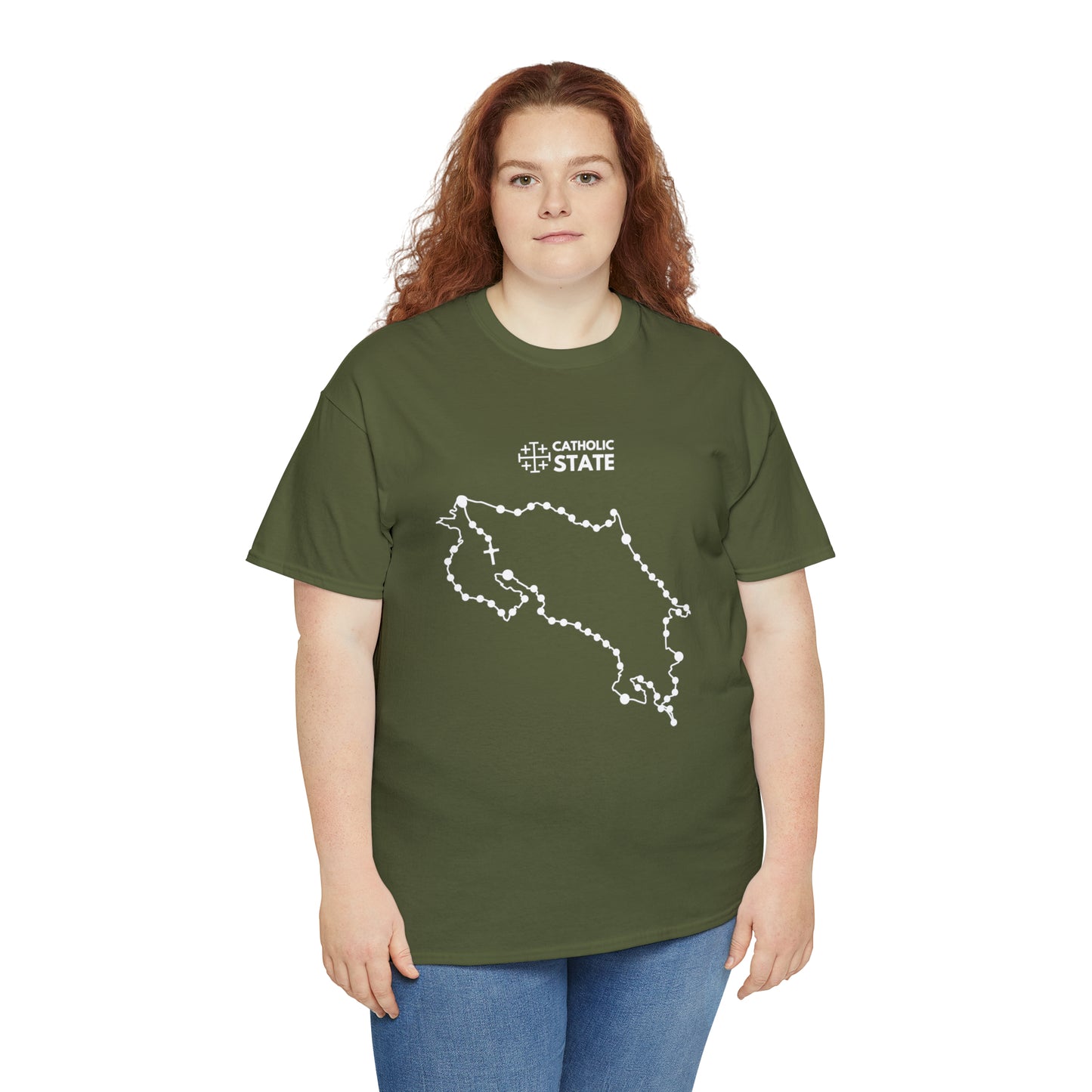 Catholic State Costa Rica - Unisex Heavy Cotton Tee