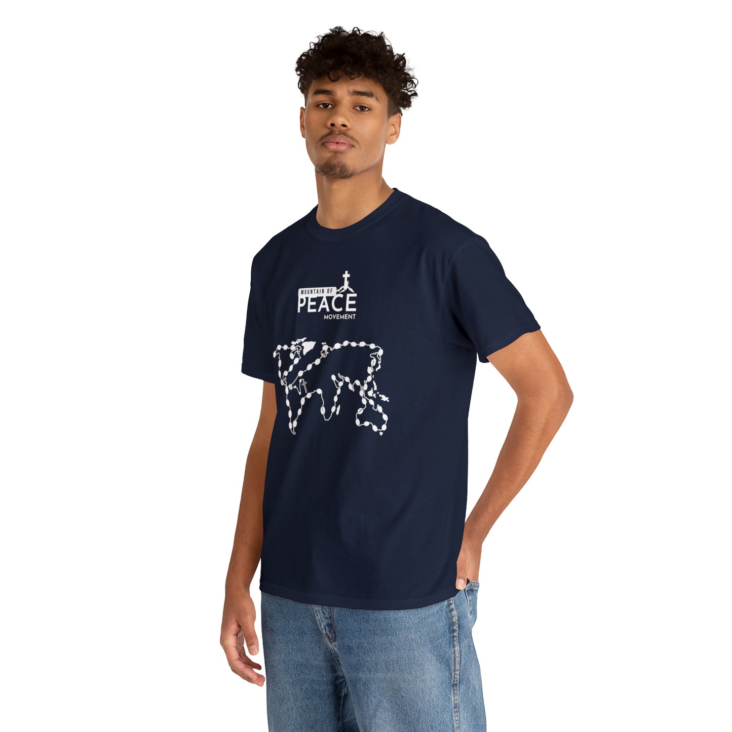 Rosary with MOP Logo Unisex Heavy Cotton Tee