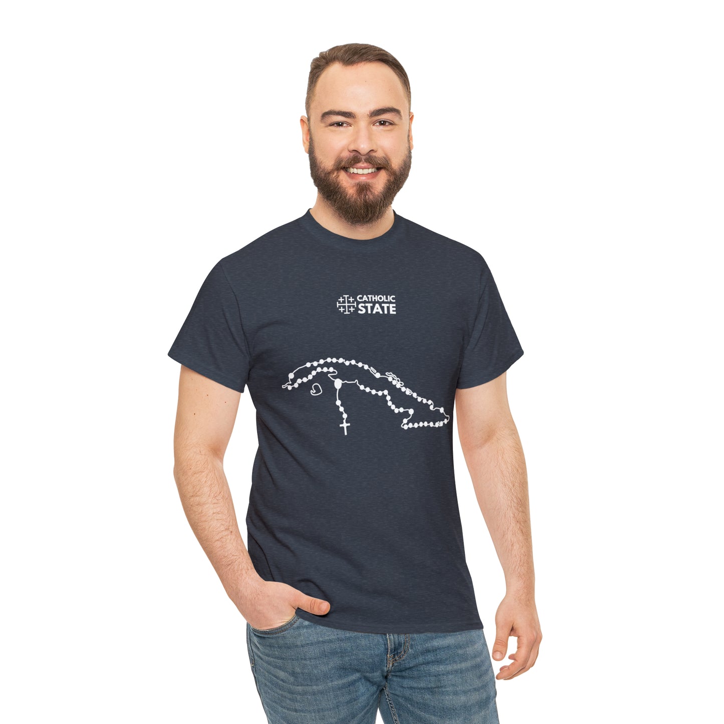 Catholic State Cuba - Unisex Heavy Cotton Tee