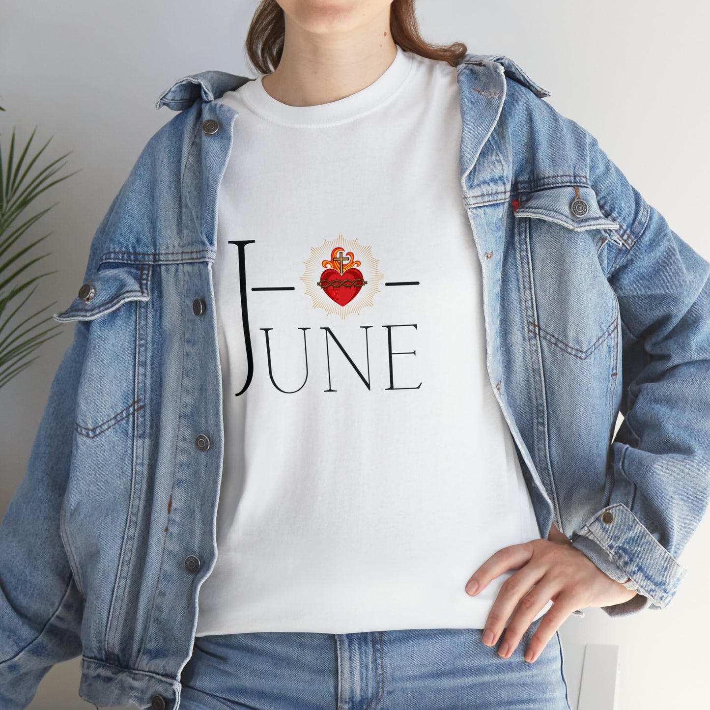 JUNE Sacred Heart - Unisex Heavy Cotton Tee