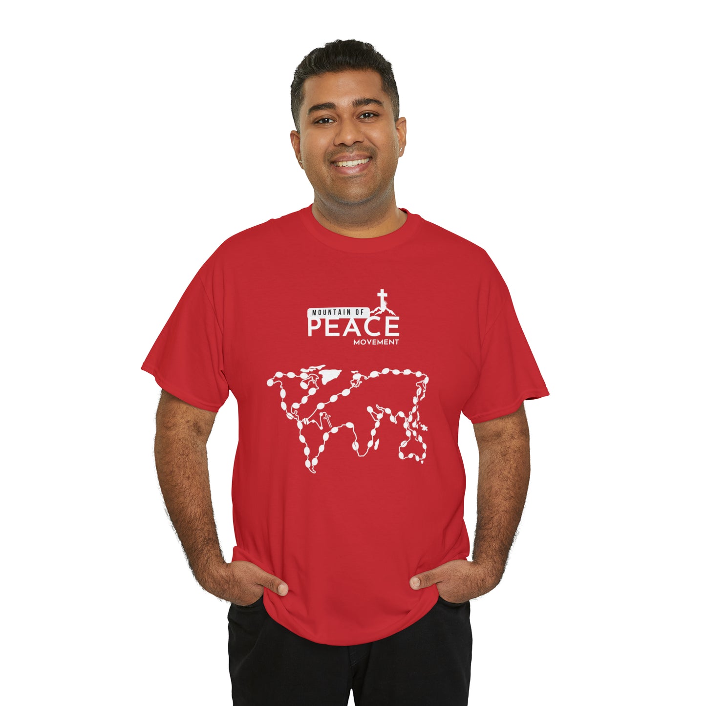 Rosary with MOP Logo Unisex Heavy Cotton Tee