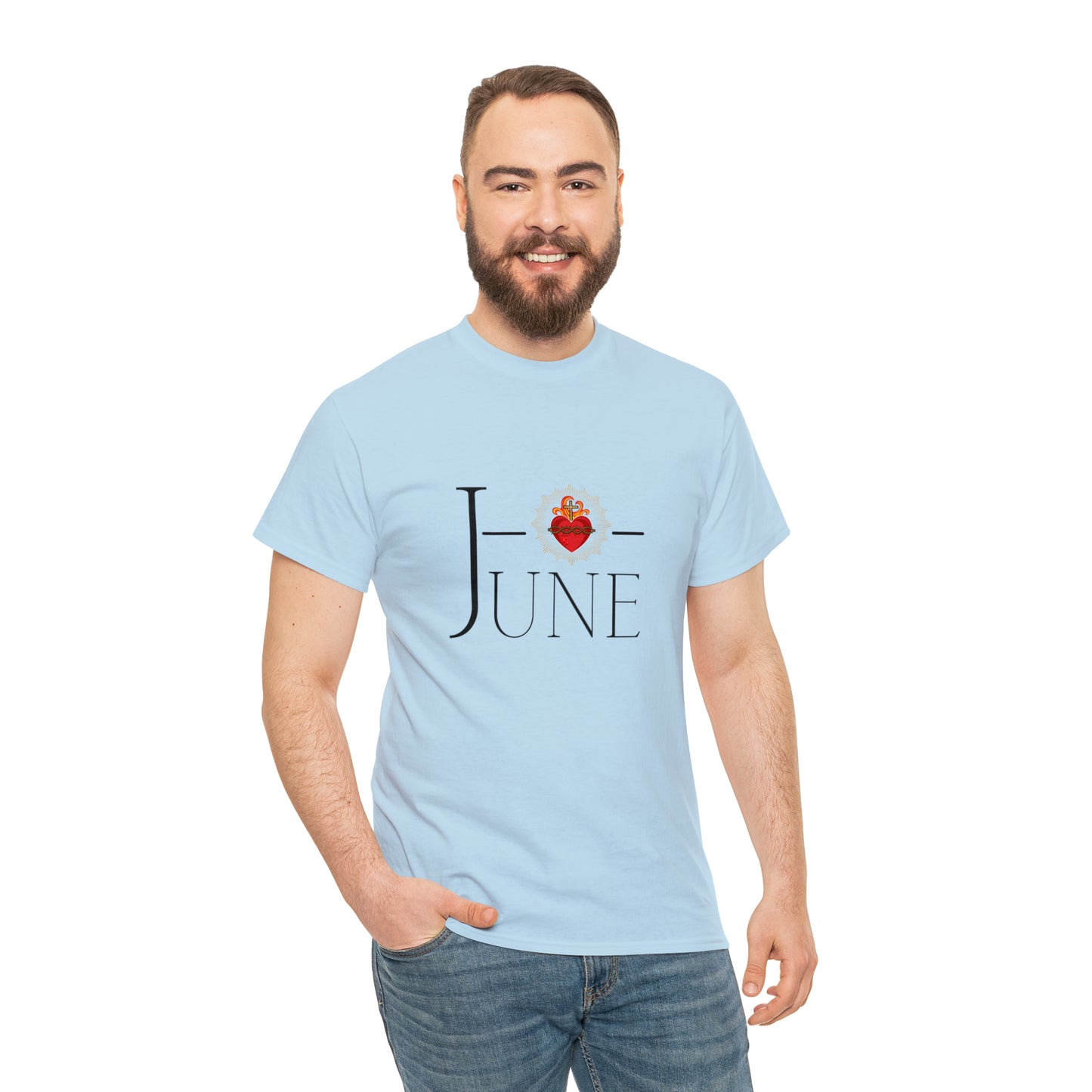 JUNE Sacred Heart - Unisex Heavy Cotton Tee