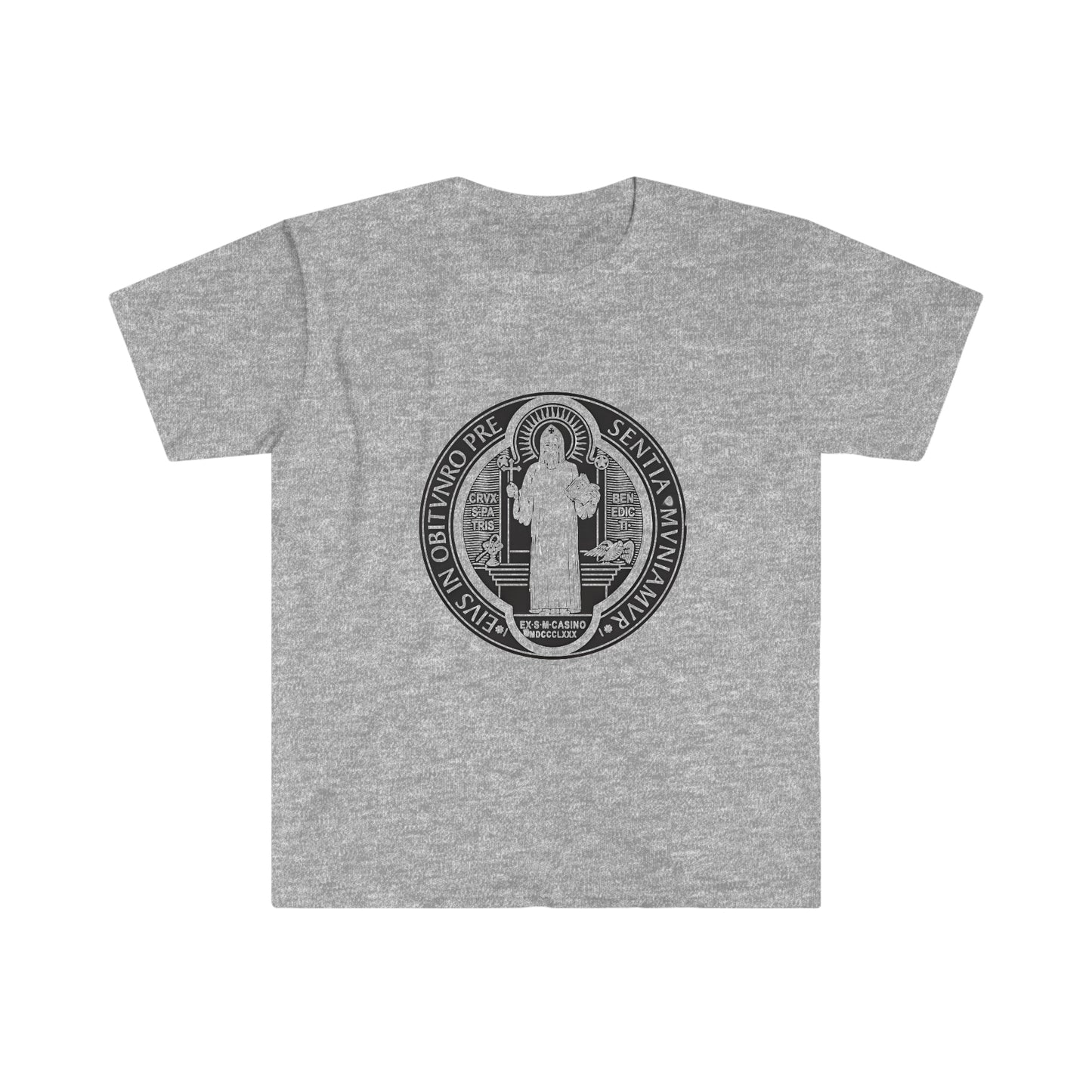 Saint Benedict Medal Unisex Softstyle T-Shirt