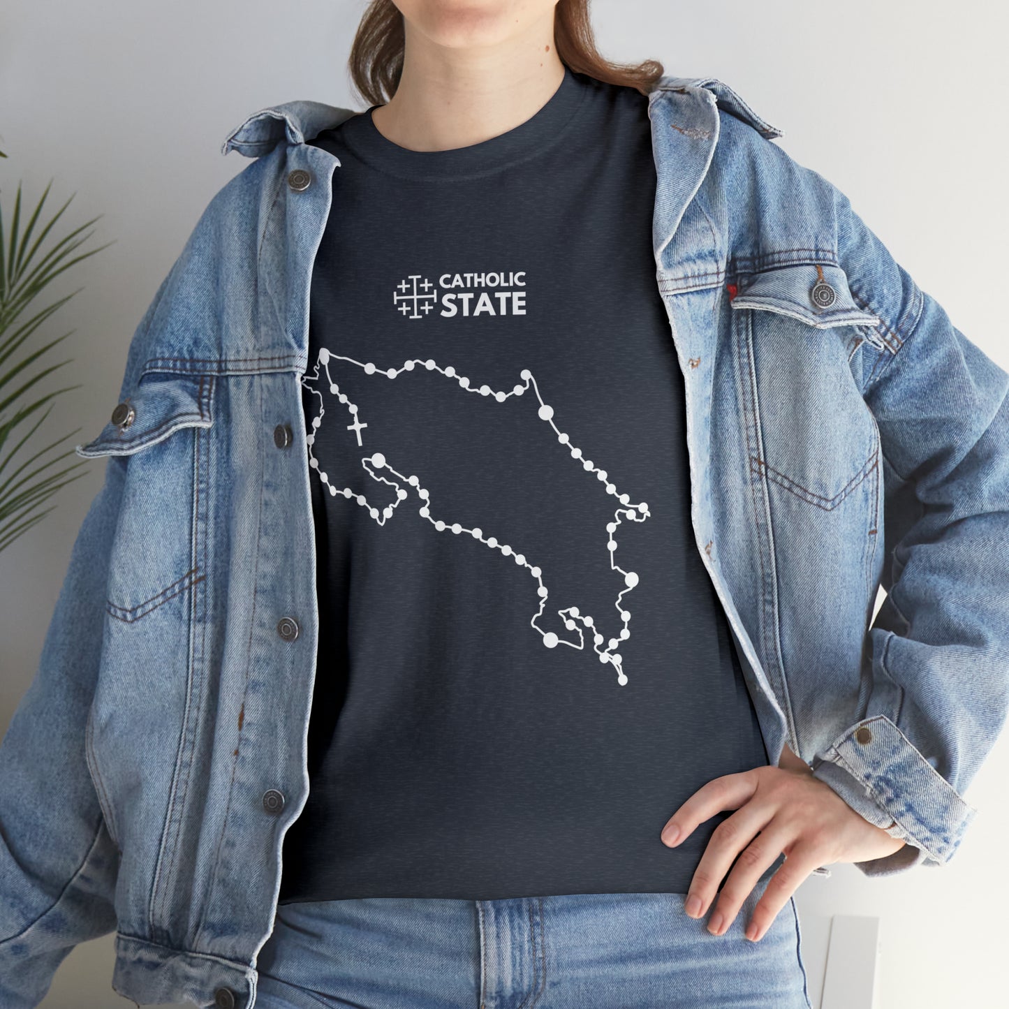 Catholic State Costa Rica - Unisex Heavy Cotton Tee