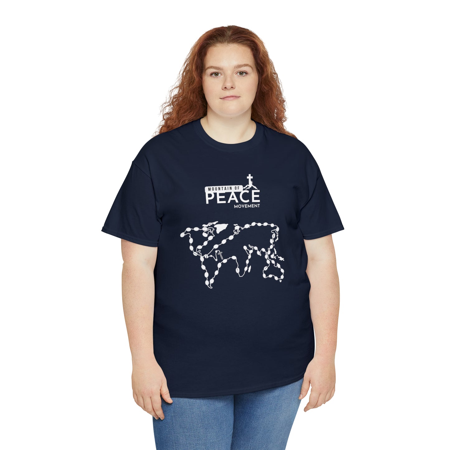 Rosary with MOP Logo Unisex Heavy Cotton Tee