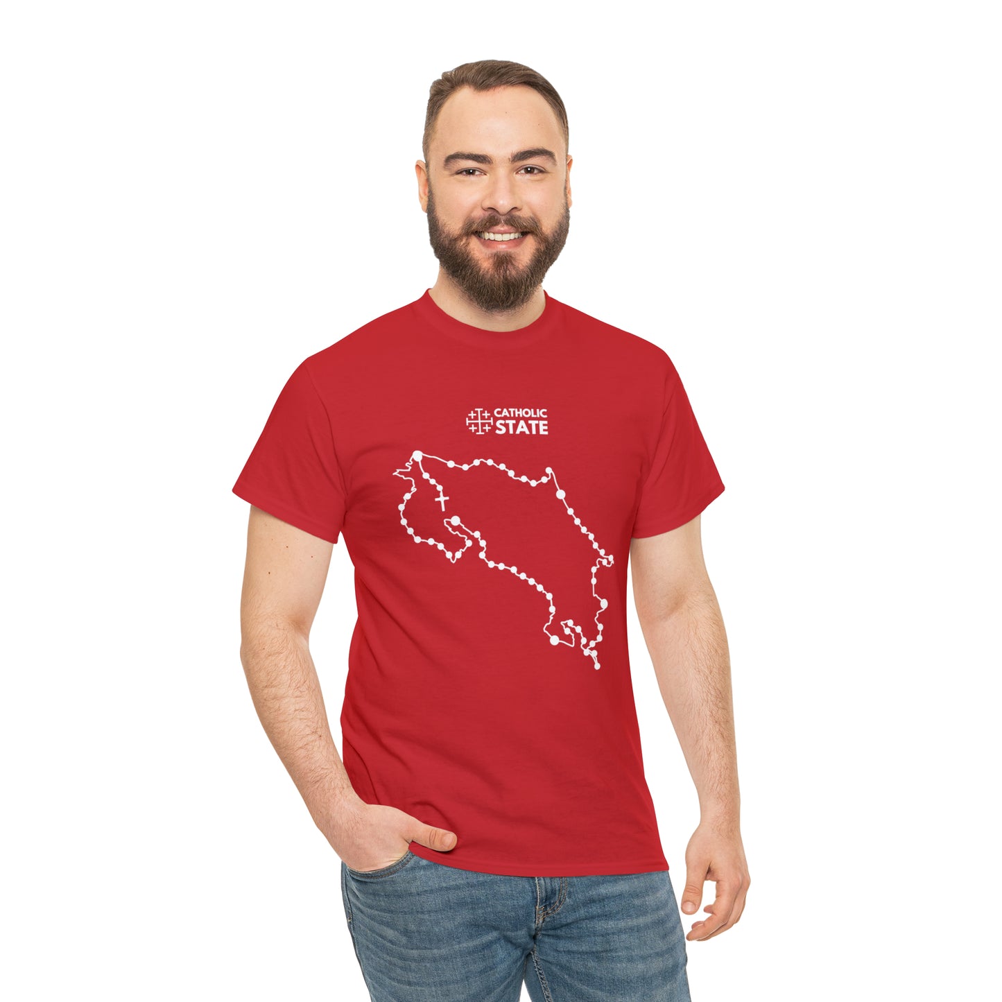 Catholic State Costa Rica - Unisex Heavy Cotton Tee