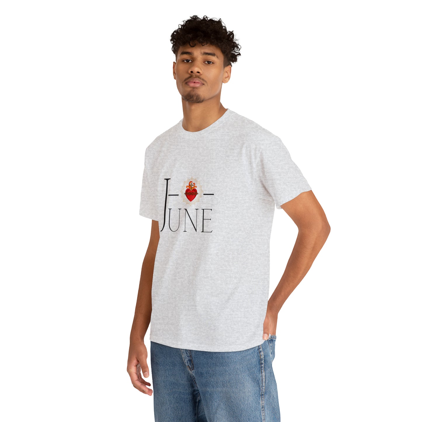 JUNE Sacred Heart - Unisex Heavy Cotton Tee