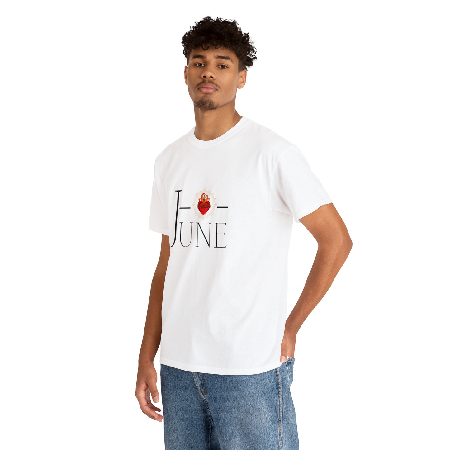 JUNE Sacred Heart - Unisex Heavy Cotton Tee