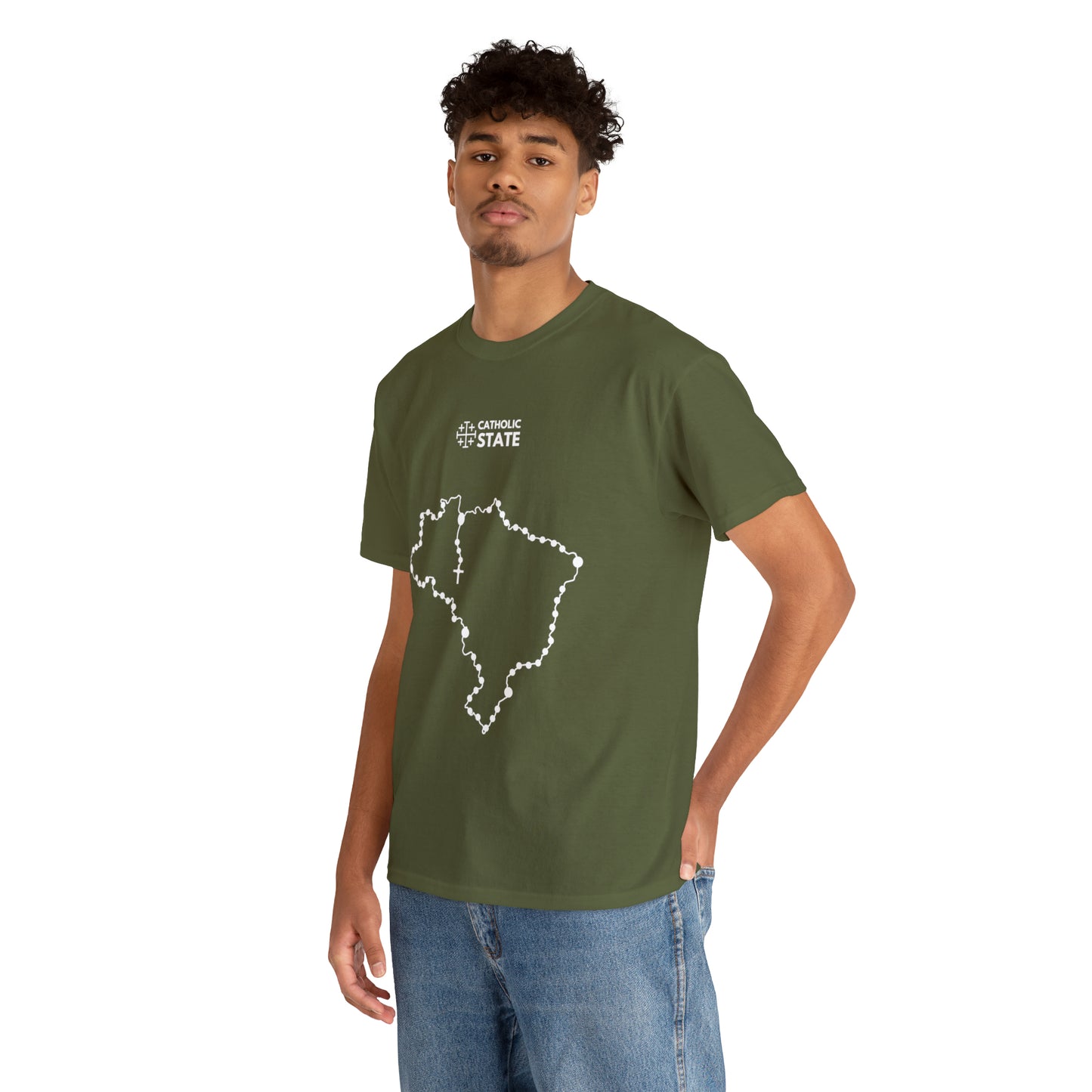 Catholic State Brasil - Unisex Heavy Cotton Tee