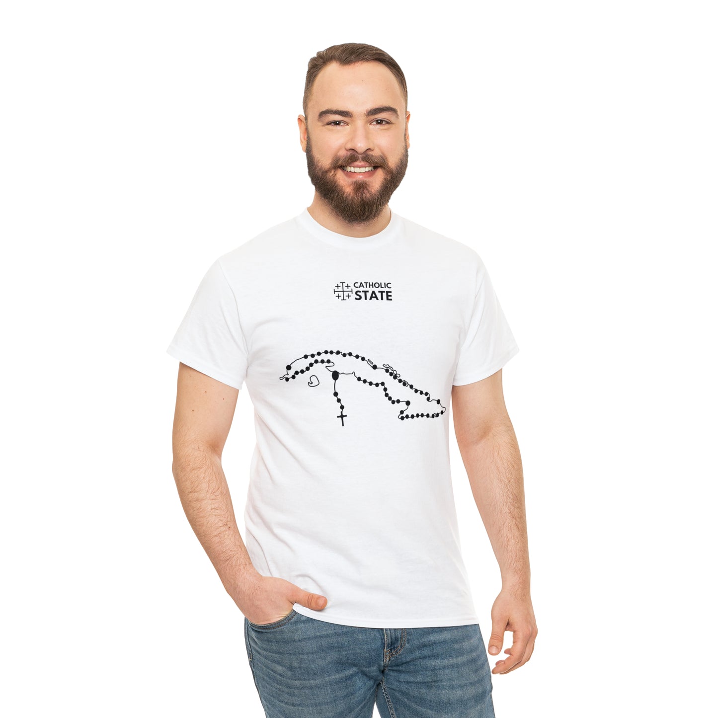 Catholic State Cuba - Unisex Heavy Cotton Tee