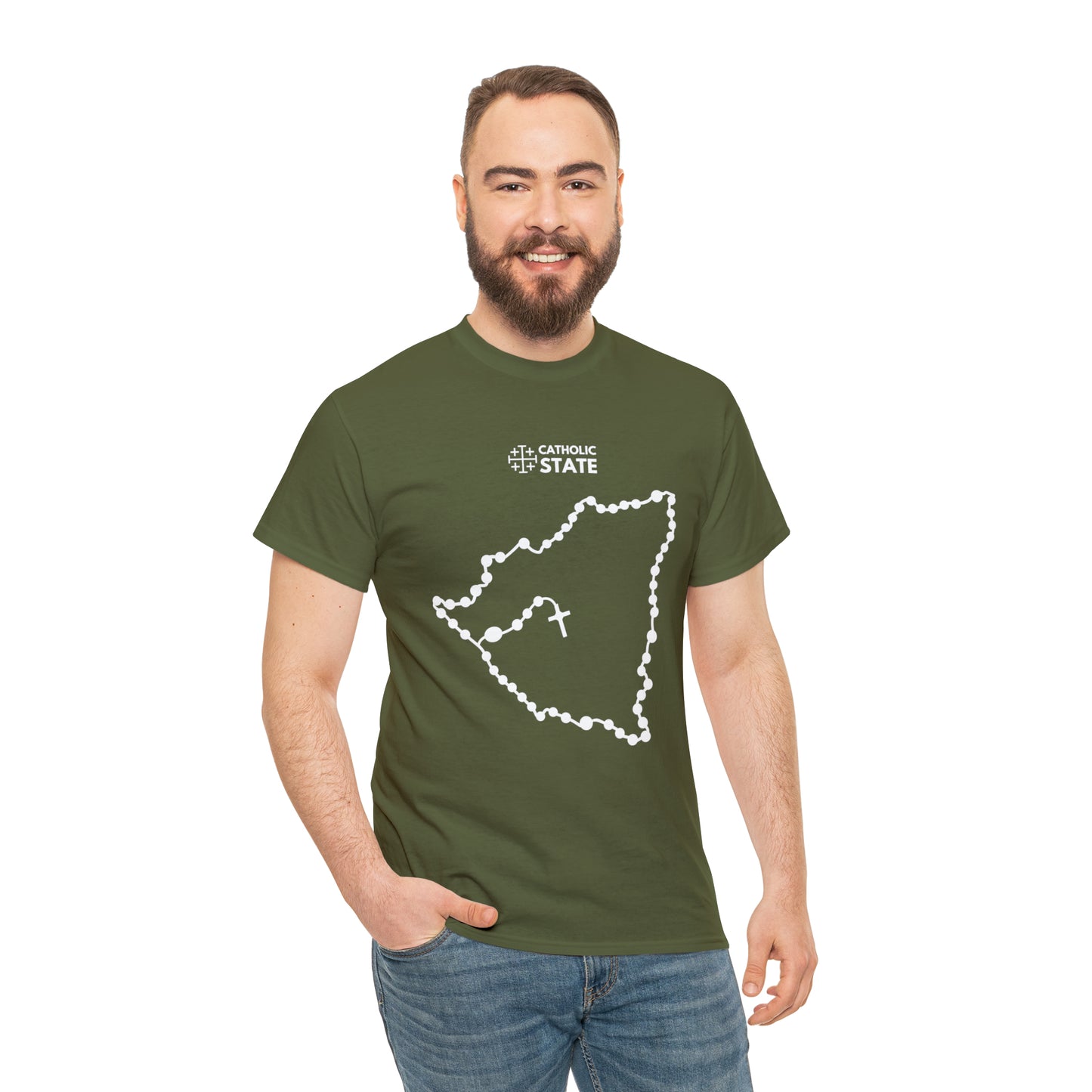 Catholic State Nicaragua - Unisex Heavy Cotton Tee