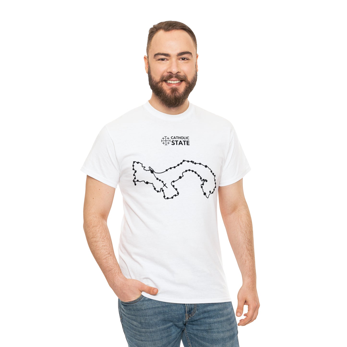 Catholic State Panama - Unisex Heavy Cotton Tee