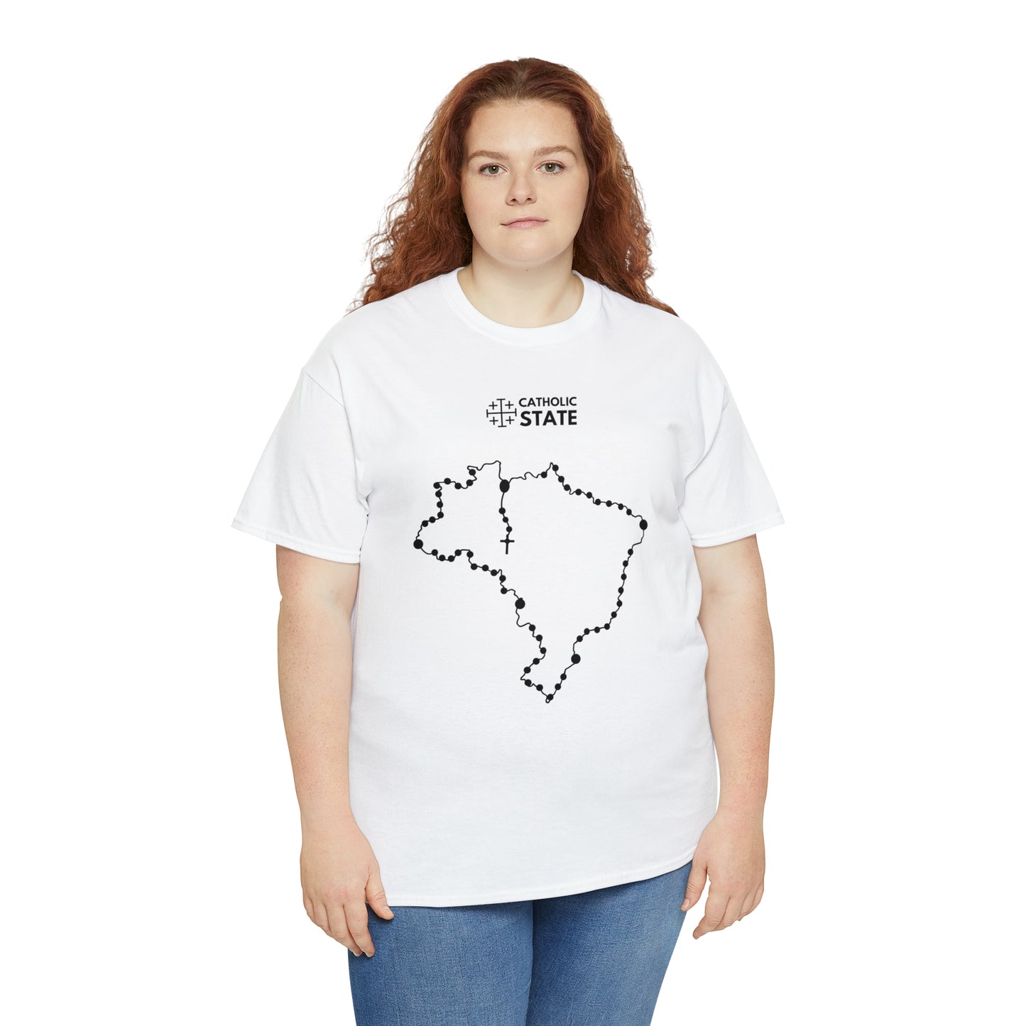 Catholic State Brasil - Unisex Heavy Cotton Tee