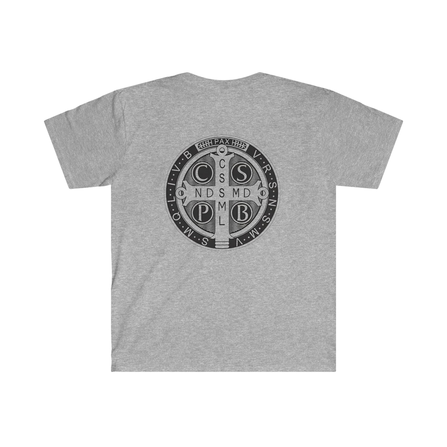 Saint Benedict Medal Unisex Softstyle T-Shirt