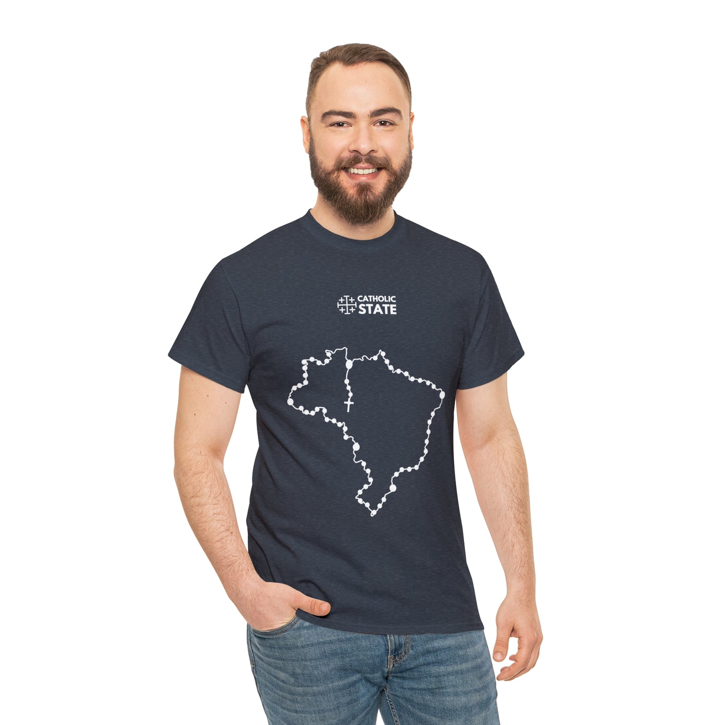 Catholic State Brasil - Unisex Heavy Cotton Tee