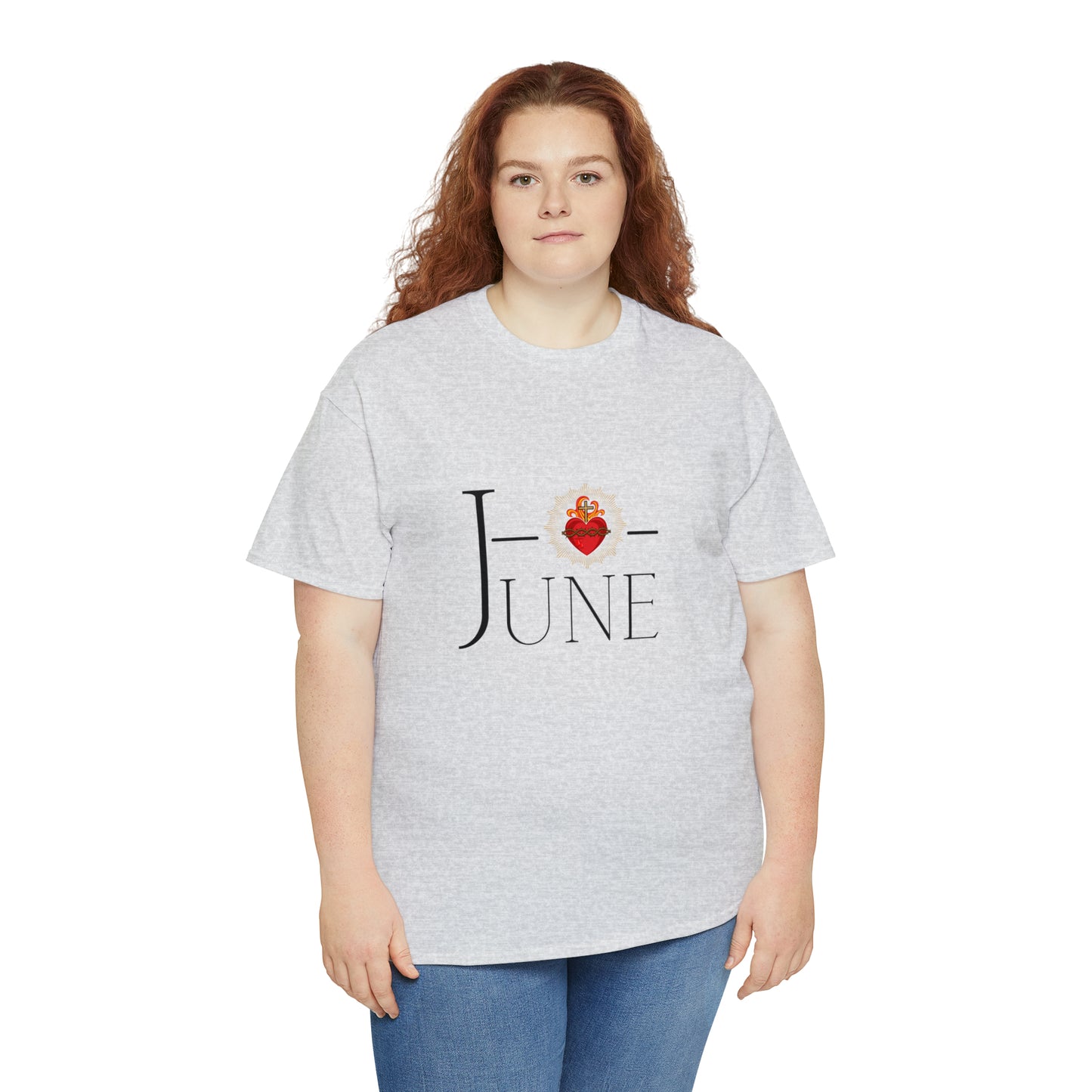 JUNE Sacred Heart - Unisex Heavy Cotton Tee