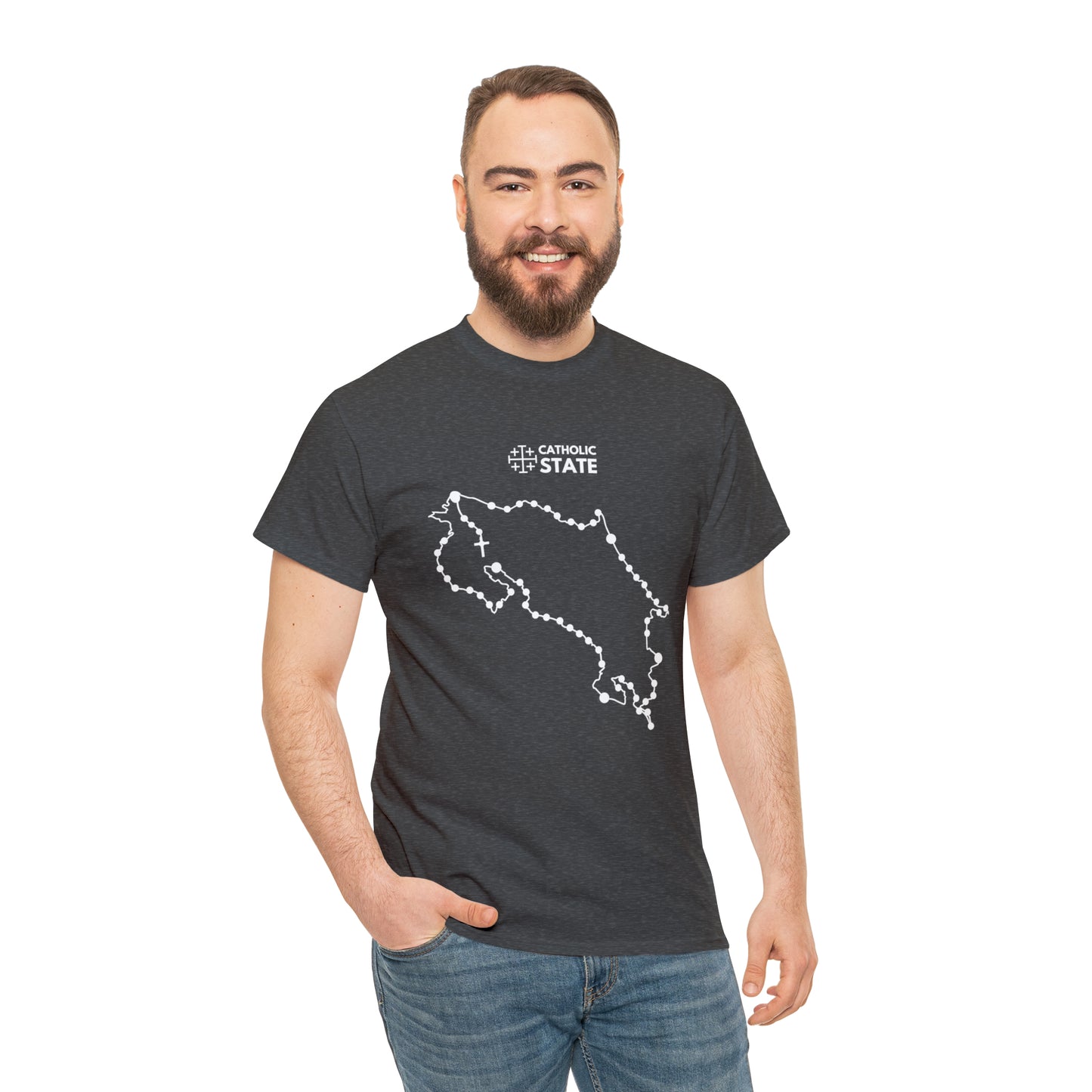 Catholic State Costa Rica - Unisex Heavy Cotton Tee