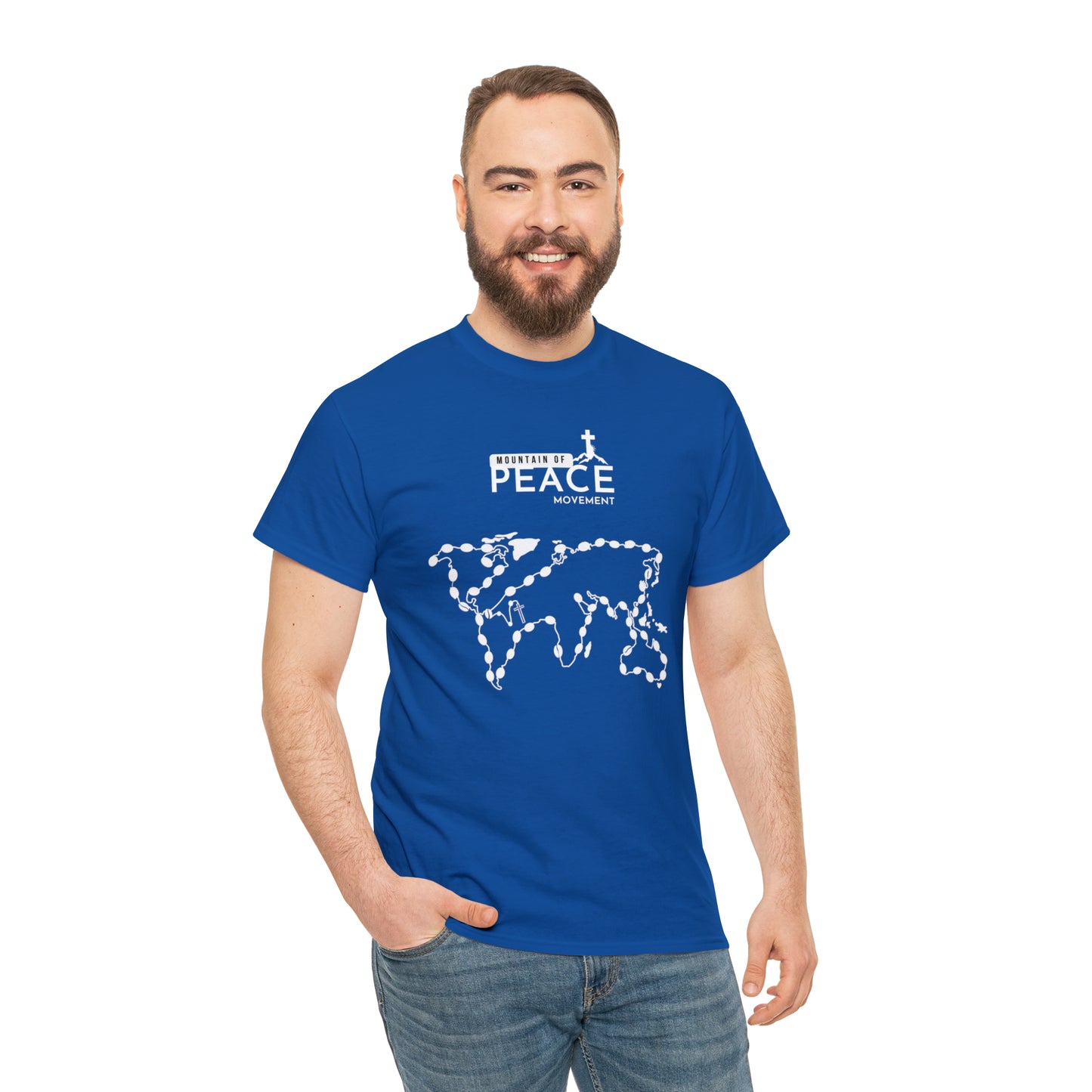 Rosary with MOP Logo Unisex Heavy Cotton Tee