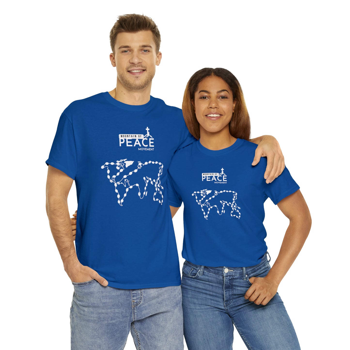 Rosary with MOP Logo Unisex Heavy Cotton Tee