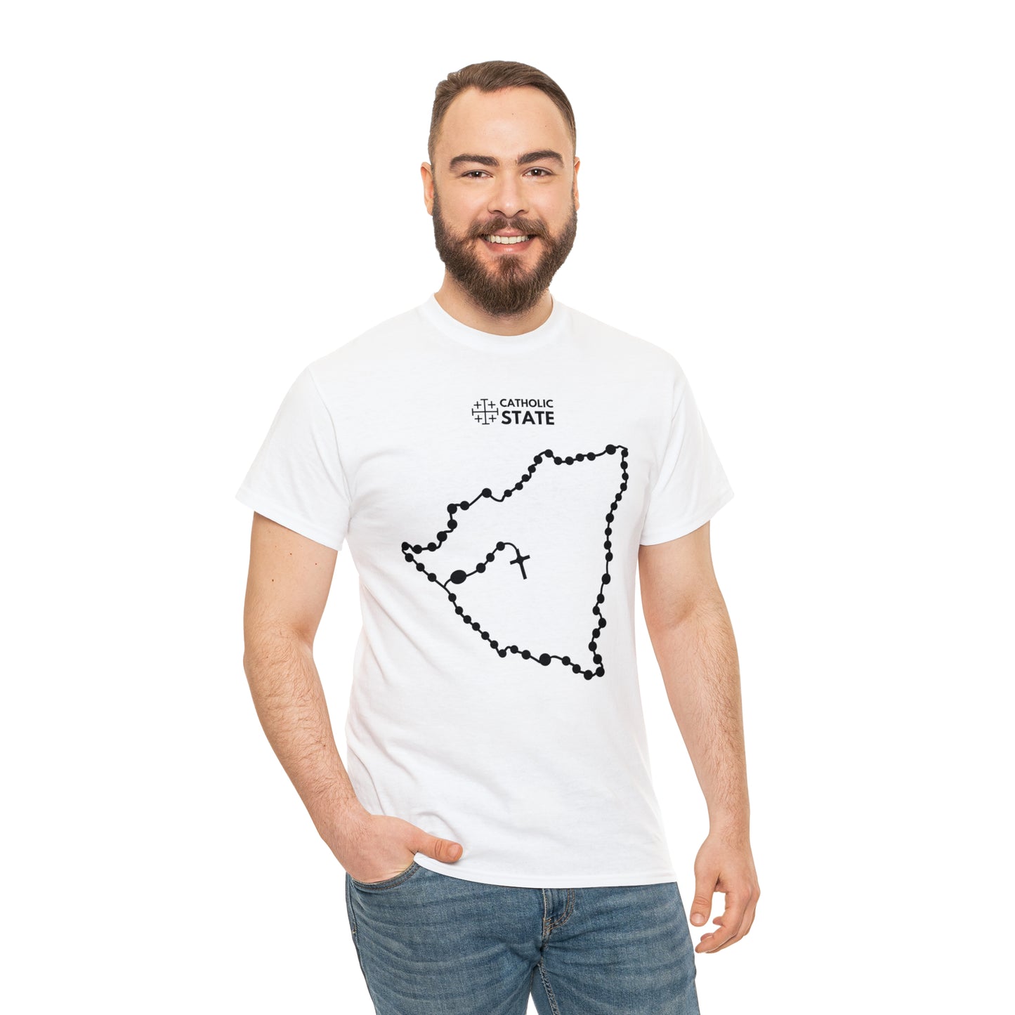 Catholic State Nicaragua - Unisex Heavy Cotton Tee
