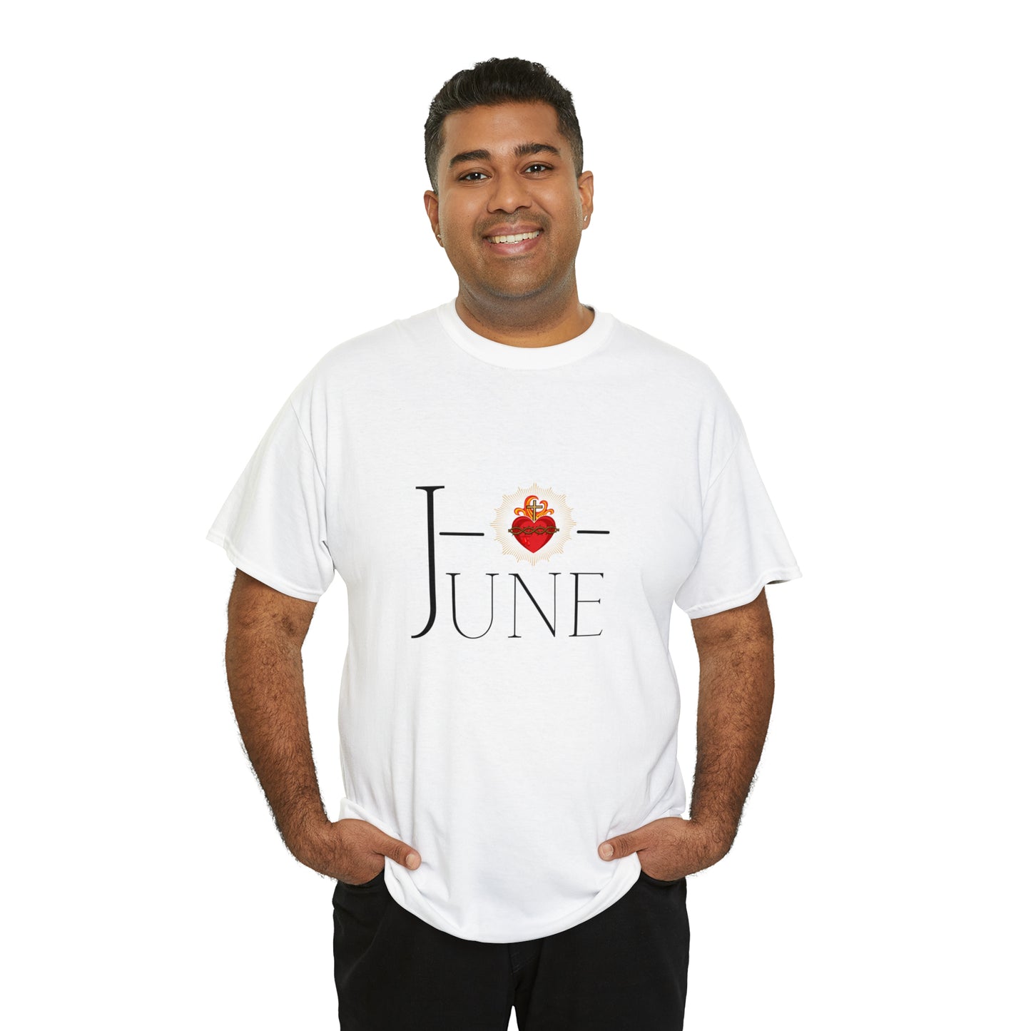 JUNE Sacred Heart - Unisex Heavy Cotton Tee