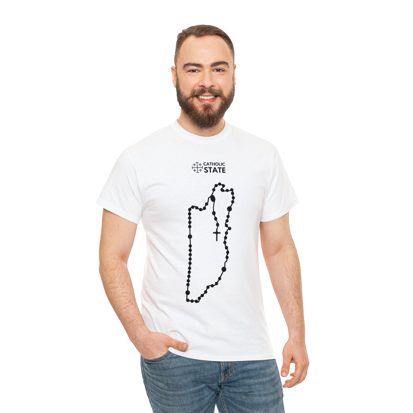 Catholic State Belice - Unisex Heavy Cotton Tee