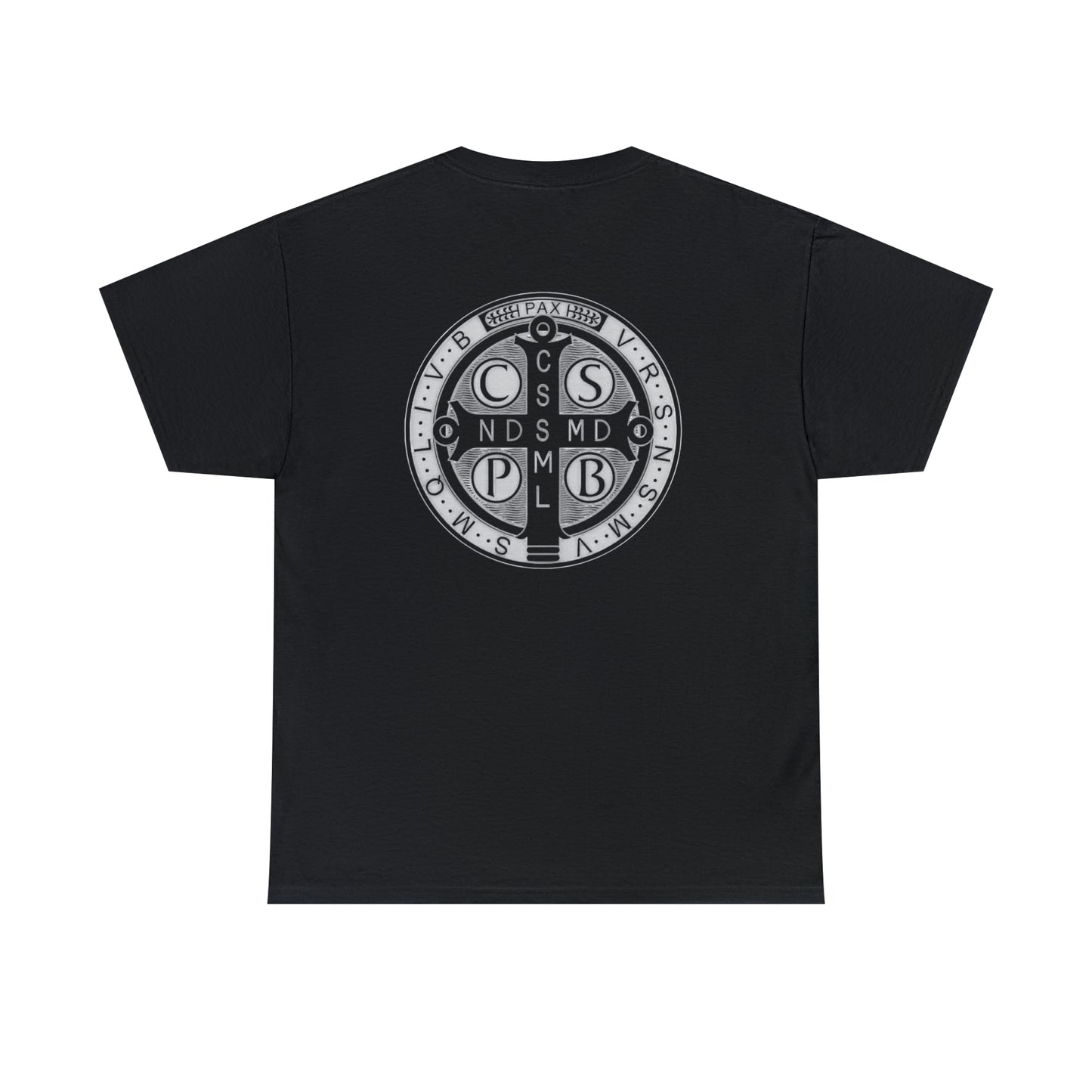 Saint Benedict Medal - Unisex Heavy Cotton Tee