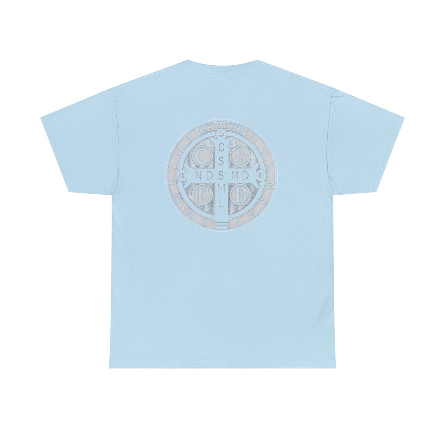 Saint Benedict Medal - Unisex Heavy Cotton Tee