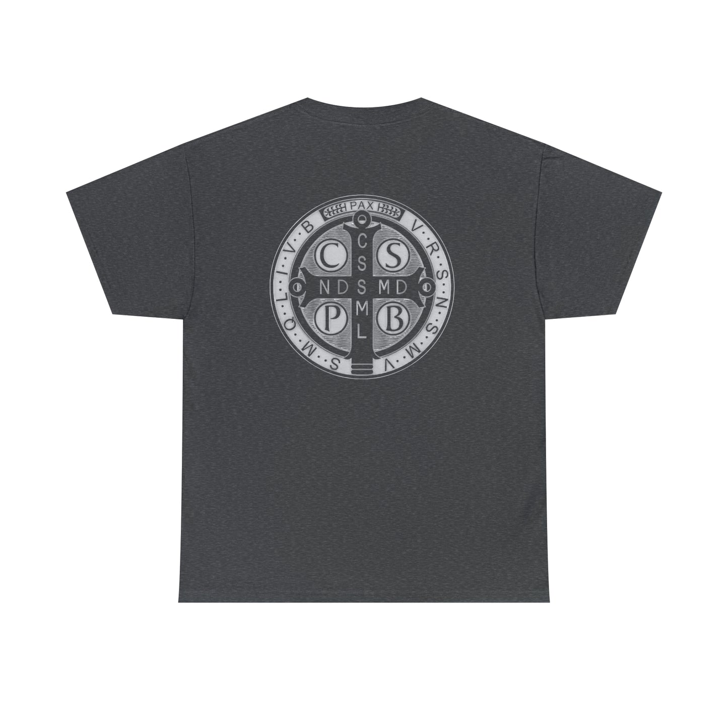 Saint Benedict Medal - Unisex Heavy Cotton Tee