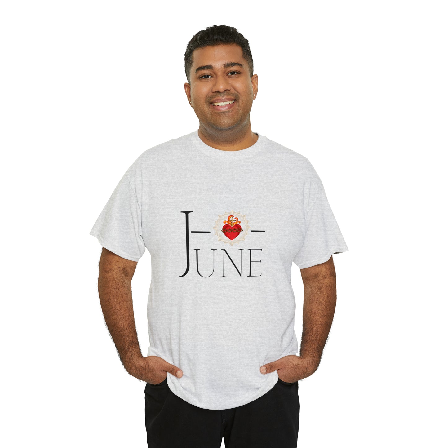 JUNE Sacred Heart - Unisex Heavy Cotton Tee