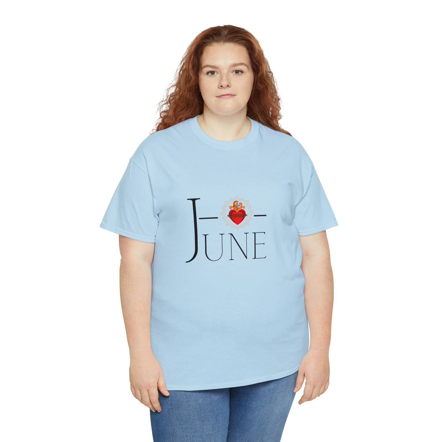 JUNE Sacred Heart - Unisex Heavy Cotton Tee