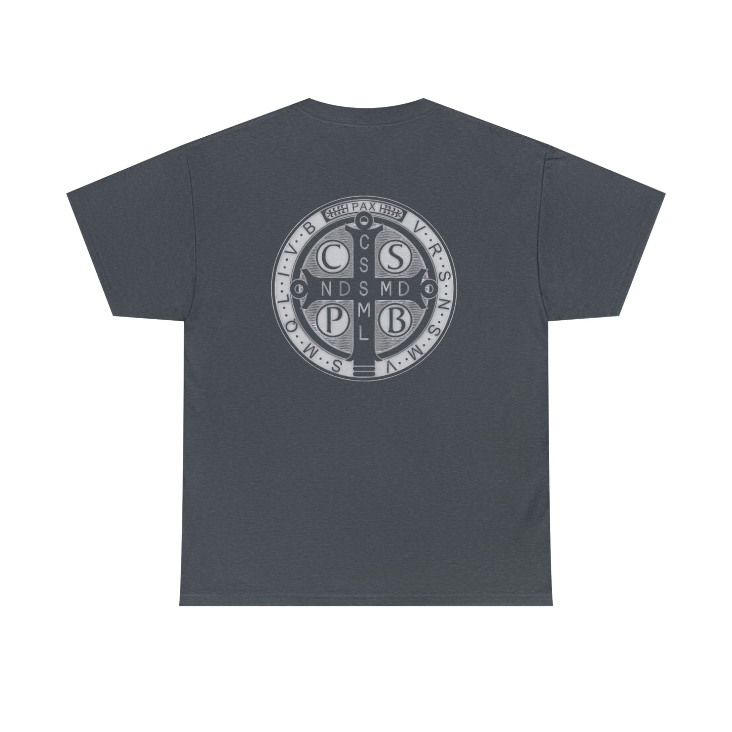 Saint Benedict Medal - Unisex Heavy Cotton Tee