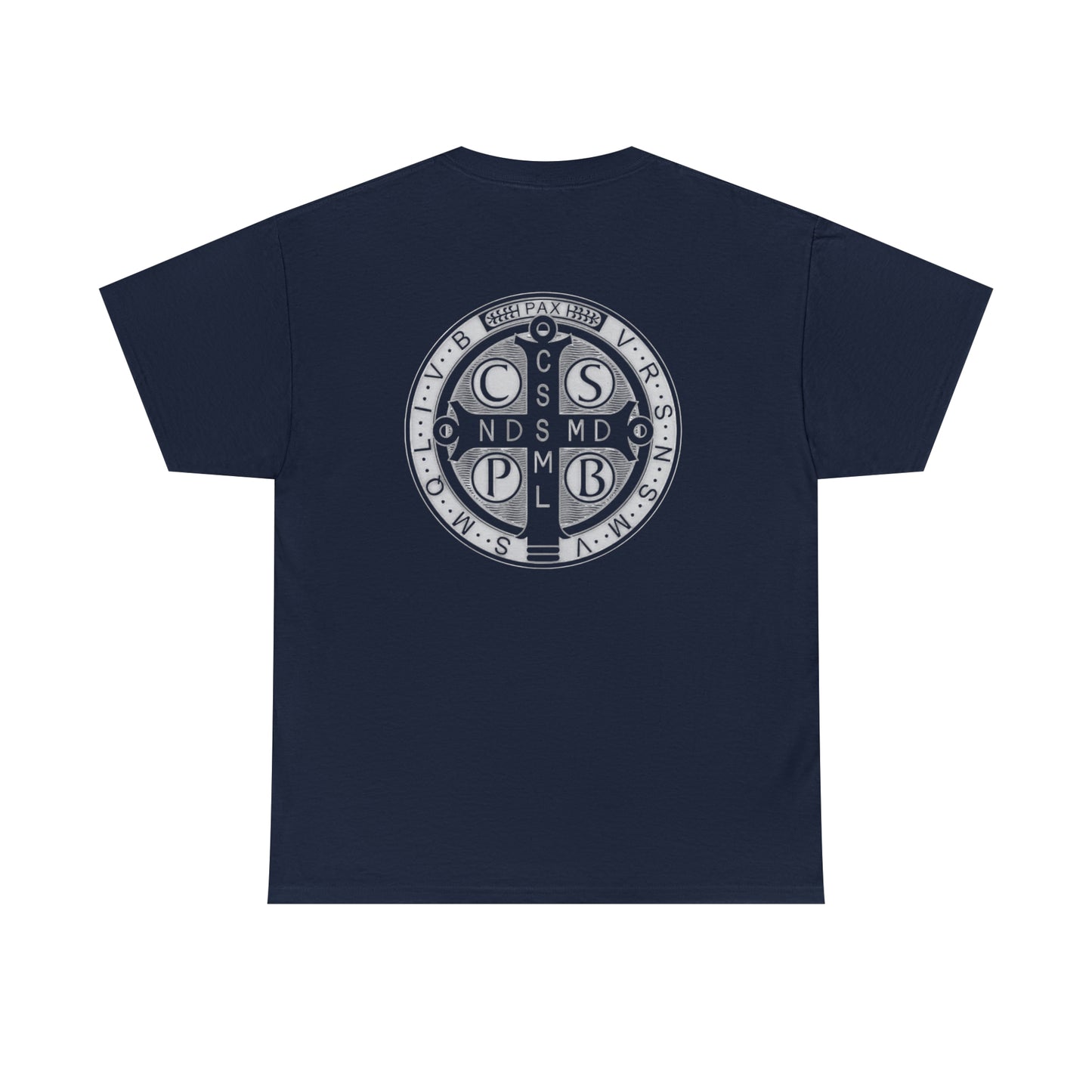 Saint Benedict Medal - Unisex Heavy Cotton Tee