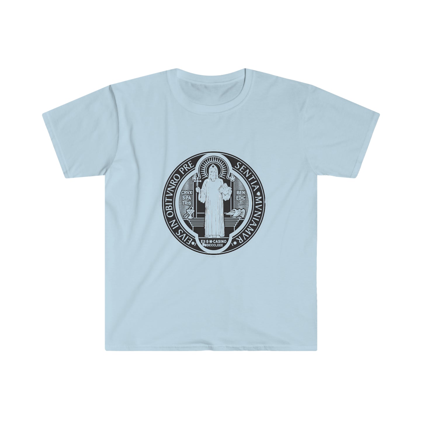 Saint Benedict Medal Unisex Softstyle T-Shirt